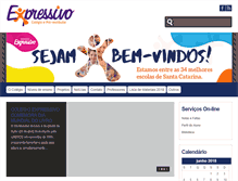 Tablet Screenshot of expressivo.unoesc.edu.br
