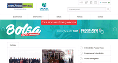 Desktop Screenshot of intercambio.unoesc.edu.br