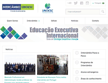 Tablet Screenshot of intercambio.unoesc.edu.br